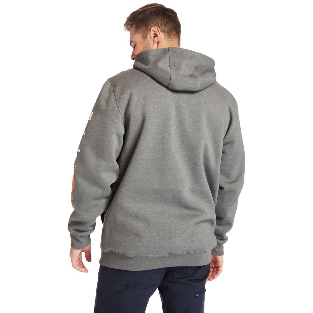 Timberland Φουτερ Ανδρικα Γκρι - Pro® Big & Tall Hood Honcho Full-Zip Hoodie - Greece 4590871-CX